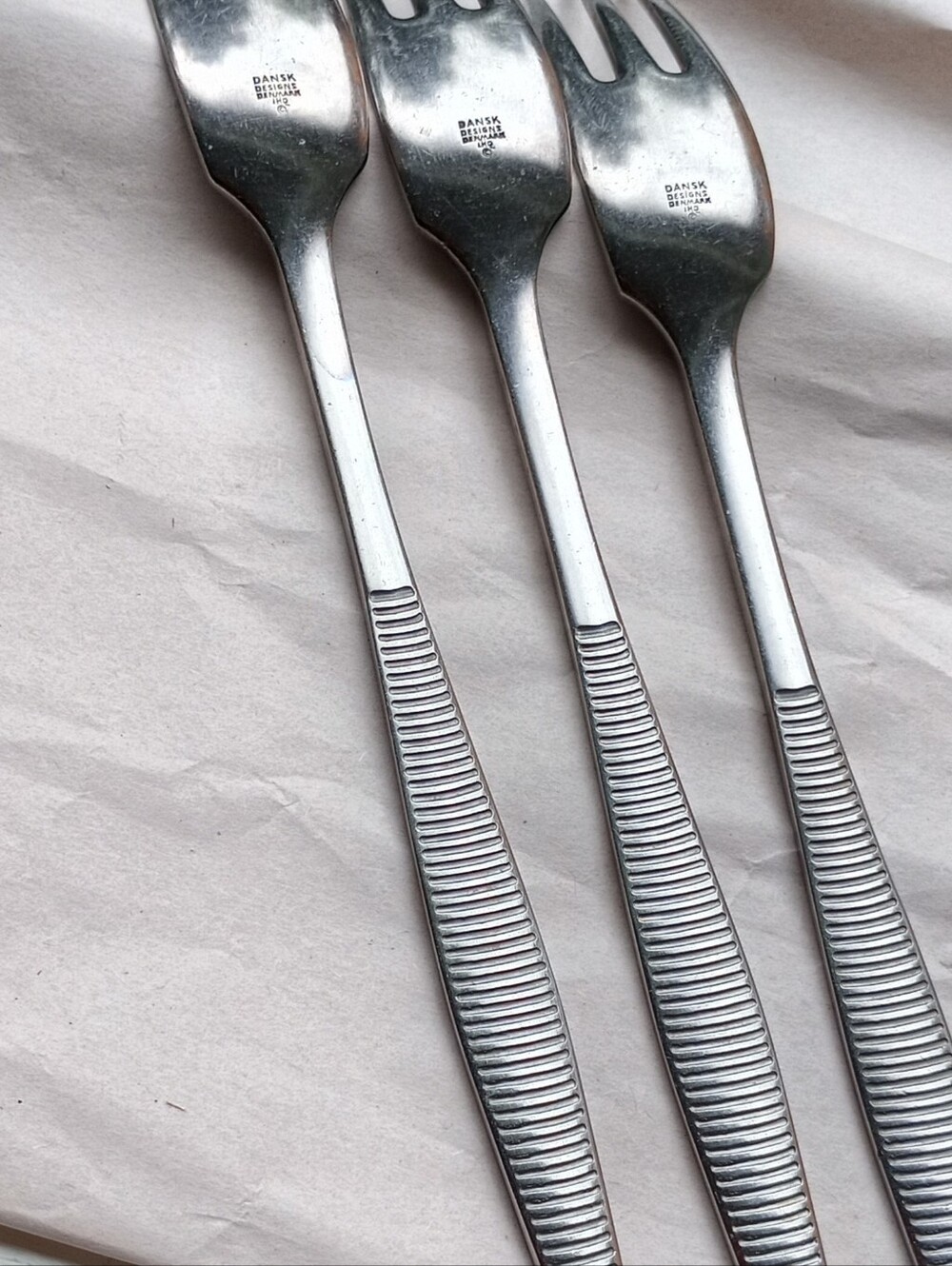 Vintage Dansk Variation VI Denmark Production Set Of Three Forks